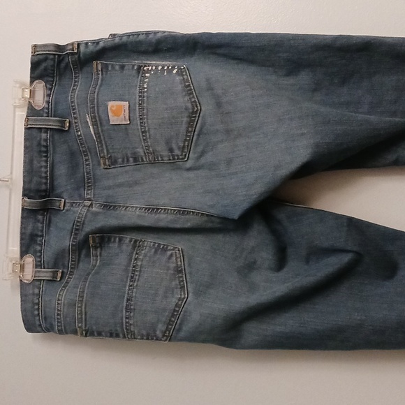 Carhartt size 34X34 men's rugged relaxed fit denim blue jeans. - Picture 5 of 17